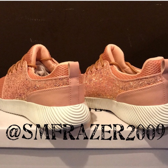 Pink Sparkly Tennis Shoes. - Picture 4 of 8